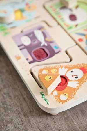 LILLIPUTIENS Drewniany labirynt sensoryczny Farma 18 m+