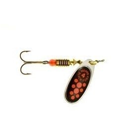 Błystka Mepps BLACK FURY srebrny / czerwone kropki nr 4