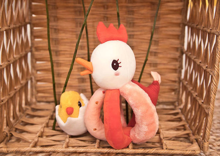 LILLIPUTIENS Grzechotka-chwytak Kokoszka Paulette 6 m+