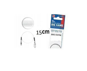 Przypon  Invisible Fluorocarbon 25 kg BIG GAME 15 cm 2 szt.    DRAGON PDF-.51-725-15