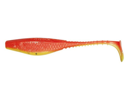 Ripper Belly Fish PRO 2.5"/6cm 5szt./bag CHARTREUSE/ORANGE FLUO black/silver glitter DRAGON CHE-BF25D-30-415