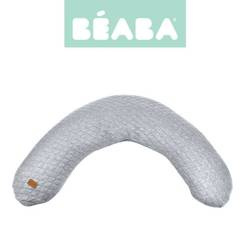 Beaba Ergonomiczna poduszka rogal dla kobiet w ciąży i karmiących Big Flopsy Fleur de coton Heather grey