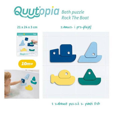 QUUT Zestaw puzzli piankowych Quutopia Łódki 10m+