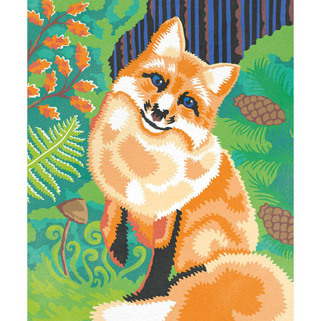 Zestaw kreatywny Malowanie po numerach Leśne zwierzęta 2 obrazy 7+, Janod