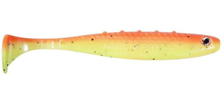 GUMA RIPPER Aggressor PRO 3"/7.5cm 4szt CHARTREUSE/ORANGE FLUO black glitter silver glitter DRAGON CHE-AG30D-30-415