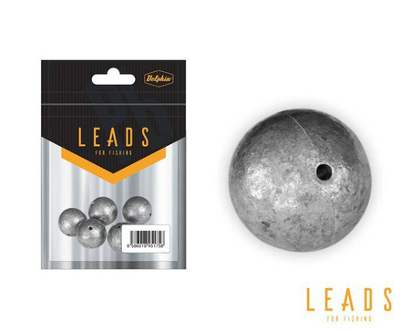 Delphin LEADS Kulka z otworem/ 5szt 12g Delphin (965902012)