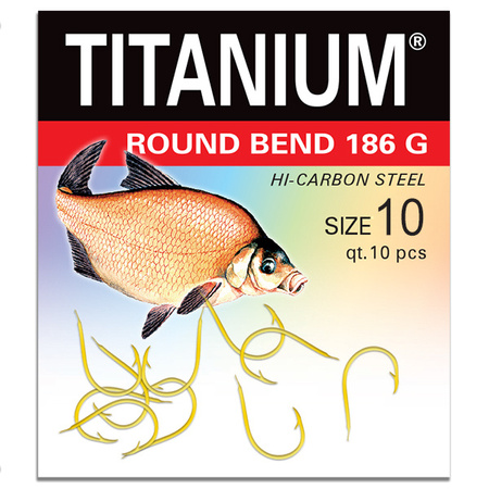 Haczyk Titanium ROUND BEND (10 szt.), rozm. 10 Robinson 02-P-186G-10