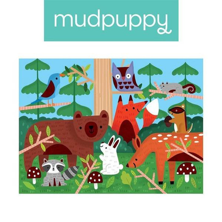 Mudpuppy Puzzle sensoryczne z miękkimi aplikacjami Las 42 elementy 3+
