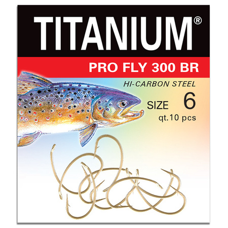 Haczyk Titanium PRO FLY (10 szt.), rozm. 6 Robinson 02-P-300BR-06