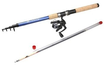 WHITE FISH COMBO SET - FH TELEPICK.270+COMBAT 2007FD+LINE0.30mm/150m MIKADO FS-WFS1