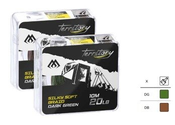 PLECIONKA PRZYPONOWA - SILKY SOFT BRAID DARK GREEN 30LB 10M - op. 1szt MIKADO
