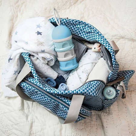 BEABA Pojemniki na mleko w proszku airy green + windy blue + light mist (opakowanie zbiorcze 6 szt.)