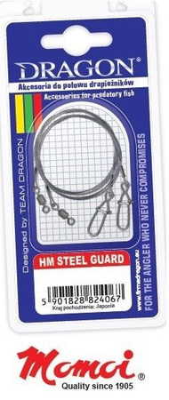 Przypon HM 7x7 steel braid /Momoi 40cm 2 szt. 6kg STEEL GUARD DRAGON PDF-57-006-40