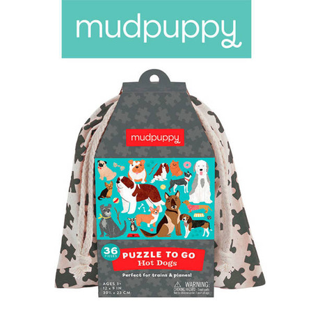 Mudpuppy Puzzle podróżne w woreczku Pieski 36 elementów 3+