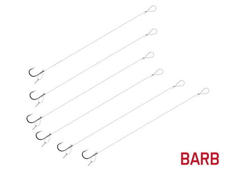 Przypon Delphin FLR D-rig / 6szt 8cm / 0,22mm / BARB #6 / Sting 7mm Delphin (101003776)