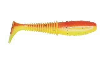 Ripper  Invader PRO 4"/10cm 3szt./bag CHARTREUSE/ORANGE FLUO black glitter silver glitter    DRAGON CHE-IV40D-30-415