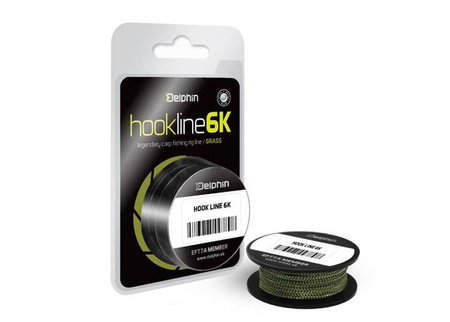 PLECIONKA KARPIOWA HOOKLINE 6K grass 15lbs 20m Delphin (500700215)