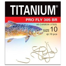 Haczyk Titanium PRO FLY (10 szt.), rozm. 10 Robinson 02-P-305BR-10