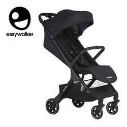 Easywalker Jackey Kompaktowy, samoskładający się wózek spacerowy z torbą transportową Shadow Black