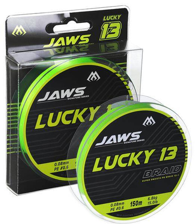 PLECIONKA - JAWS LUCKY 13 - 0.08mm/6.8kg/150m - FLUO ZIELONA
- op.1szp. MIKADO ZJ13-150-008