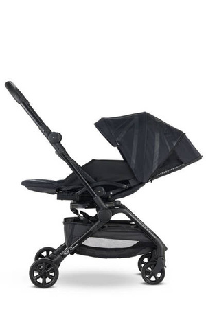 MINI by Easywalker Buggy TURN Kompaktowy wózek spacerowy z obrotowym siedziskiem 360° Oxford Black (z osłoną przeciwdeszczową w zestawie)