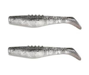 Ripper  Phantail PRO 5"/12,5cm 2szt./bag. PEARL/CLEAR black glitter     DRAGON CHE-PT50D-01-950