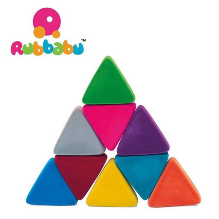 Rubbabu Układanka edukacyjno - sensoryczna trójkąty