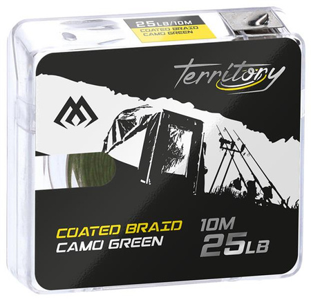 PLECIONKA W OTULINIE - COATED BRAID CAMO GREEN 25LB 10M - op. 1szt MIKADO AMC-CB25/CG