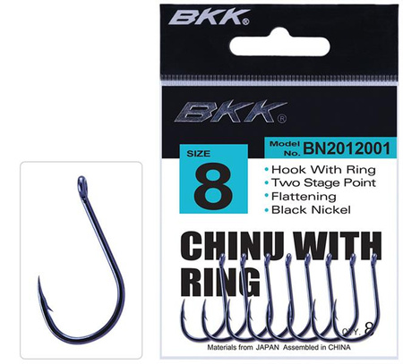 HACZYK BKK - CHINU WITH RING Nr.1/0 BN - torebka 8szt.