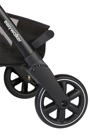 Easywalker Jackey Kompaktowy, samoskładający się wózek spacerowy z torbą transportową Steel Grey