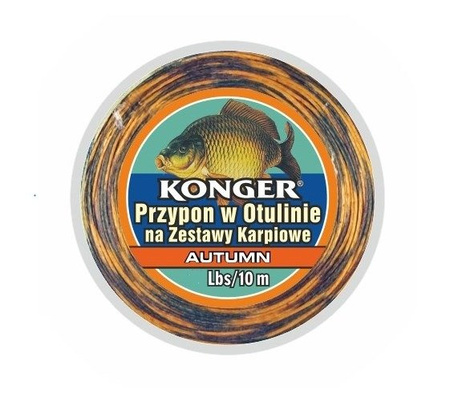 PRZYPON W OTULINIE AUTUMN NA ZESTAWY KARPIOWE 45Lbs/10m TEAM CARP KONGER 960015045