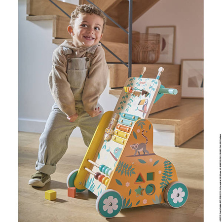 Wielofunkcyjny pchacz edukacyjny Tropik 12m+, Janod