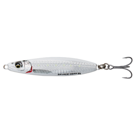 PSYCHO SPRAT 7.7CM 28G SINKING WHITE SILVER Savage Gear (74052)