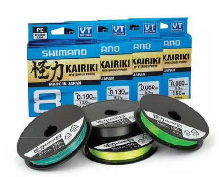 Plecionka Kairiki 8 0,060mm 150m 5,3kg Mantis Green Shimano (59WPLA58R00)