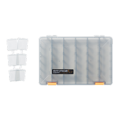 LUREBOX 5A SMOKE 27.5X18X4.5CM 10PCS CASSETTE Savage Gear (74214)