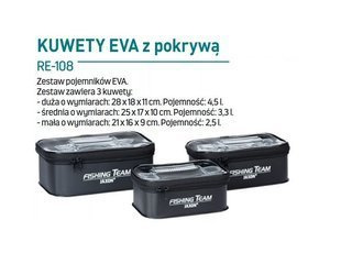 ZESTAW KUWET EVA Z POKRYWKĄ JAXON RE-108