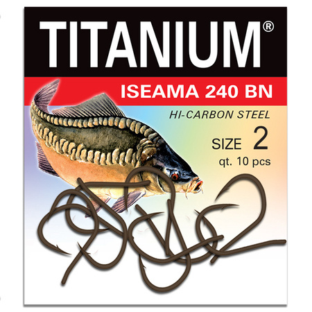 Haczyk Titanium ISEAMA (10 szt.), rozm. 2 Robinson 02-P-240BN-02