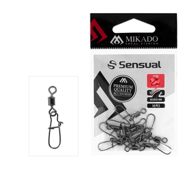 KRĘTLIK ROLKOWY Z AGRAFKĄ SPINNINGOWĄ - BN - Nr. 10 - op.10szt. MIKADO HX3050-010