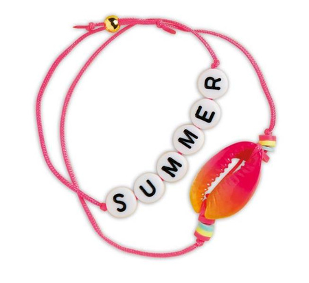 Zestaw do tworzenia biżuterii Koraliki z literkami  6+, Janod