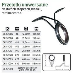 PRZELOTKA UNIWERSALNA NA DWÓCH STOPKACH CERAMIC 8 1X5SZT JAXON OK-SY008