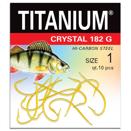 Haczyk Titanuim CRYSTAL (10 szt.), rozm. 1 Robinson 02-P-182G-01