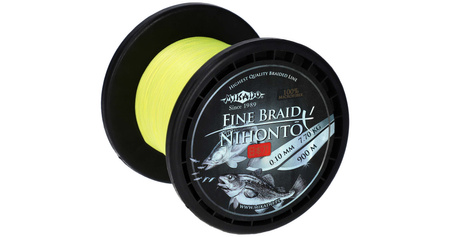 PLECIONKA - NIHONTO FINE BRAID - 0.30mm/29.6kg/900m - FLUO ŻÓŁTA - op.1szp.