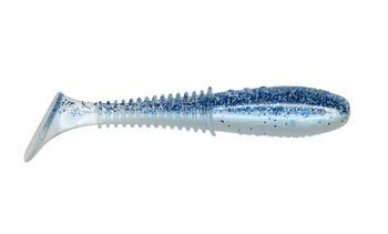 Ripper  Invader PRO - BLUE HERRING 3.5"/8,5cm 3szt./bag PEARL BS/CLEAR silver/blue glitter BOX    DRAGON CHE-IV35D-02-961