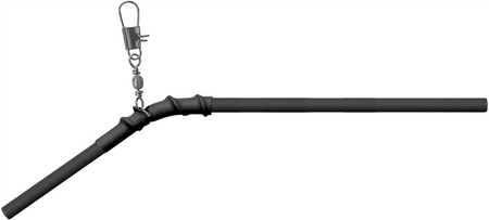 PATERNOSTER ECO CZARNY ŁAMANY Z KRĘTLIKIEM I AGRAFKĄ 14cm OP.25SZT. KONGER 661300007