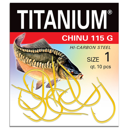 Haczyk Titanium CHINU (10 szt.), rozm. 1 Robinson 02-P-115G-01