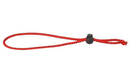 (R) OPASKA, GUMKA ZACISKOWA DO WĘDEK, PODPÓREK 22cm / 3mm / RED-BLACK 1szt. MIKADO AMR08-RB