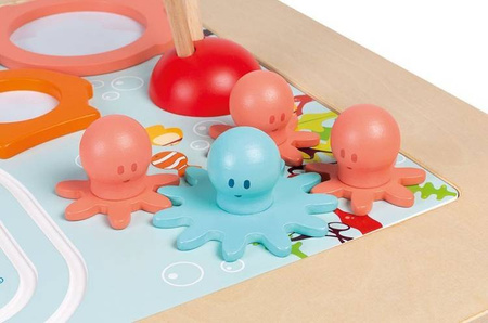 Drewniany progresywny stolik aktywizujący 18 m+, Janod