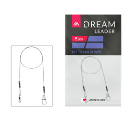 PRZYPON - DREAM LEADER - TITANIUM 1x7 25cm/20LB/9kg - op.2szt.