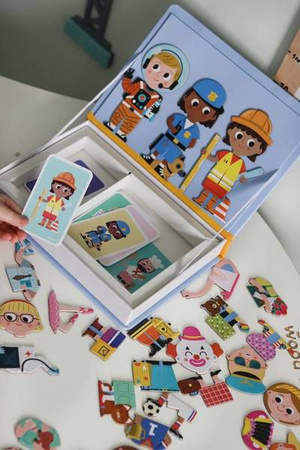 Magnetyczna układanka Zawody Magnetibook, Janod