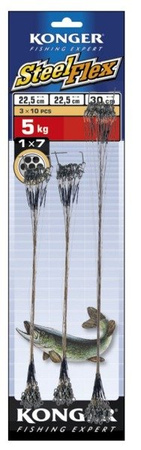 PRZYPON STEELFLEX TABLICA 5KG/72szt 1k2d 1X7 KONGER 270072006